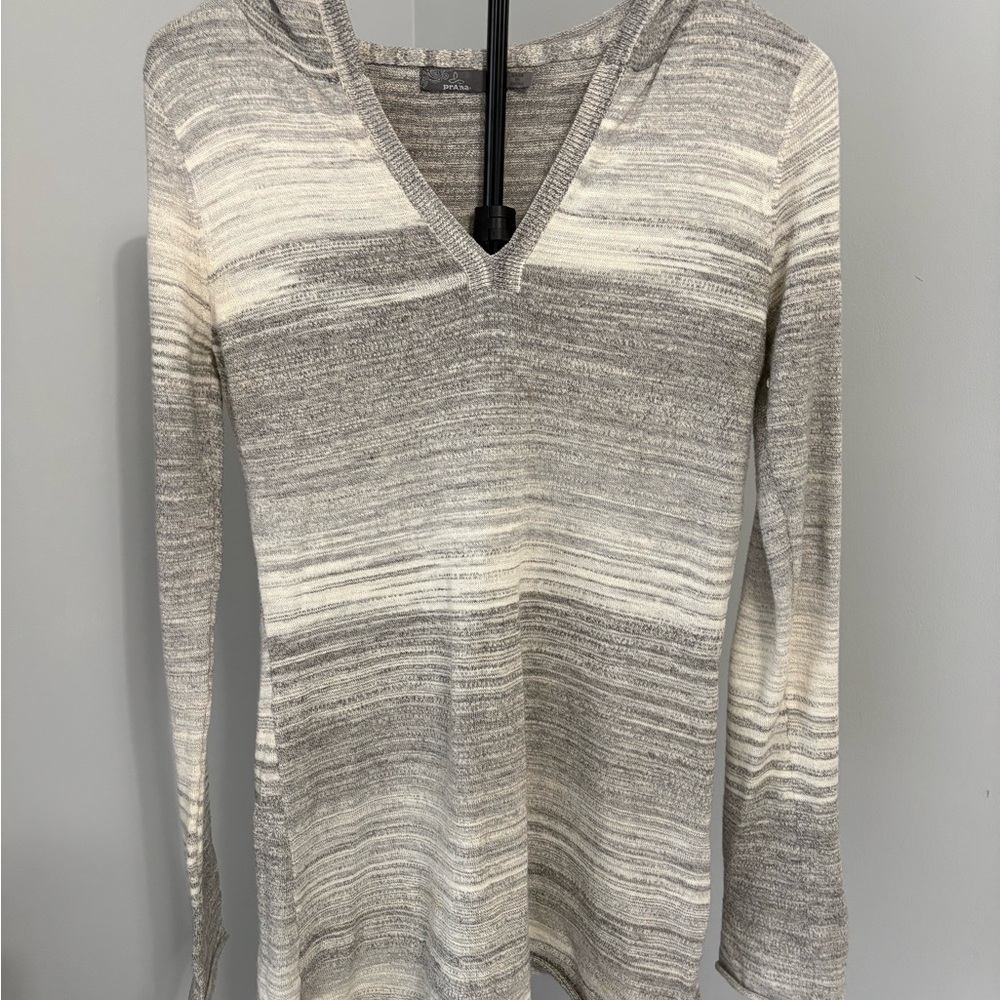 prAna Gemma Space Dye Hooded Sweater - Lightweight Ombré Pullover - Size S - Picture 2 of 8